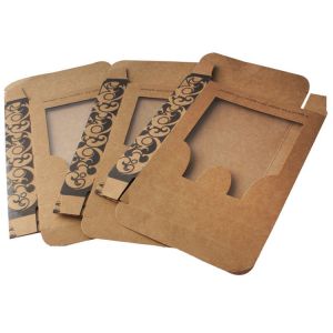 Buy cheap UV Varnish Kraft Paper Underwear Packaging Box With Window from wholesalers