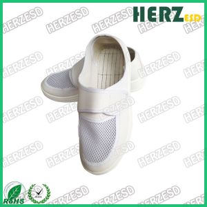 Buy cheap ESD Mesh Shoes Blue Electrostatic Discharge Shoes Mesh Upper Dust Free With Velcro from wholesalers