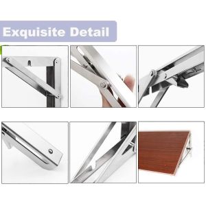 Buy cheap Stainless steel folding l shaped shelf brackets triangle support for DIY projects from wholesalers