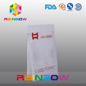Buy cheap Custom Printed Flat Bottom Plastic Bags , Quad Seal Block Bottom Bag With Clear Window from wholesalers