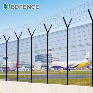 Buy cheap Airport Prison Security Fence Barbed Wire Mesh Welded Wire Customizable Dimensions 3D Modeling Service Rodent Proof from wholesalers