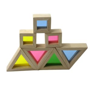 Buy cheap Acrylic Educational 24pcs Rainbow Building Blocks For Kids Gift from wholesalers