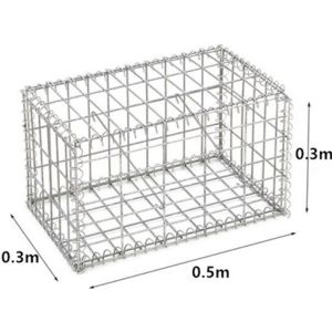 Buy cheap 5mm Galvanized 0.5x0.3x0.3m Welded Mesh Gabion Baskets from wholesalers