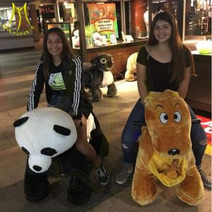 Buy cheap Hansel game center plush coin operated electronic animal scooter riding from wholesalers