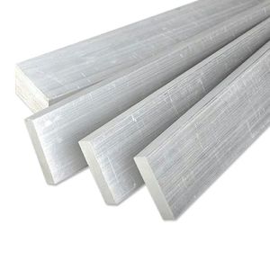 Buy cheap Matt Silver Aluminium Flat Bar 6082 6063 T5 Rectangular Aluminum Extrusions product