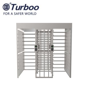 High Security Pedestrian Barrier Gate Access Control Full Height Turnstile