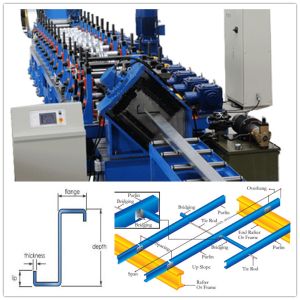 Buy cheap Automatic Z Purlin Roll Forming Machine 5 Tons Manual Uncoiler PLC Control from wholesalers