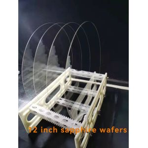 Buy cheap 12inch 300mm No Notch Sapphire Substrate Wafer Crystal Glass High Optical Transmittance from wholesalers
