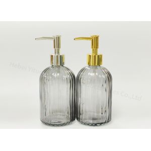 Buy cheap Customized Grey Shampoo Bottle Glass Reusable Large 7.5cm*19cm from wholesalers