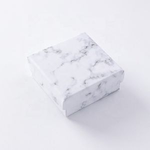Buy cheap Pendant Earring Bracelet Rings Necklace Packaging Box Marble Patterned Paper Material from wholesalers