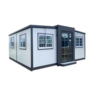 Expandable Prefab Container Home with Double Wing Folding Room and MGO Board
