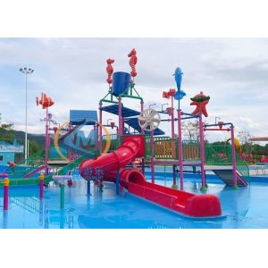 Buy cheap Customized Kids Water Park Interactive With Fun 114mm Diamater Steel Column from wholesalers