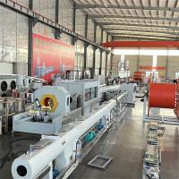 Buy cheap Single Screw HDPE PPR PP PE Plastic Pipe Extrusion Line For 20-110mm product
