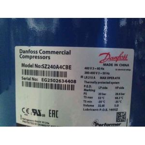 20HP Danfoss Commercial Scroll Compressor Model SZ240A4CBE R407C