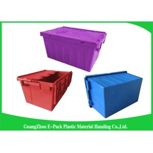 Buy cheap Blue  PP Plastic Attached Lid Containers , plastic storage boxes with lids from wholesalers