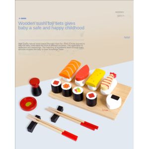 Buy cheap Simulation Wooden Miniature Kitchen Set Sushi Early Education Enlightenment from wholesalers