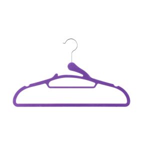 Buy cheap Notched No Trace ABS Flock Velvet Anti Slip Hanger from wholesalers