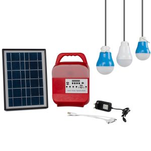 China Indoor Portable Solar Pendant Camping Light 5W 6000mAh Press Button Control on sale