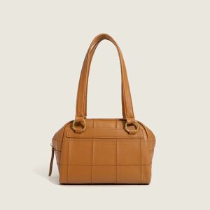 Buy cheap 28cm 16cm PU Shoulder Bag Embroidery Thread Checkered Shoulder Bag from wholesalers