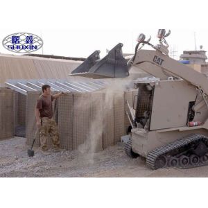 Buy cheap High Duration Military Barrier Gabion Stone Fence With Geotextile from wholesalers