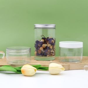 Buy cheap Custom Clear PET Cosmetic Cream Jar with Screw Lid from wholesalers