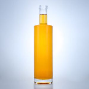 Buy cheap 700ml Cylindrical Glass Bottle for Brandy Whisky Gin Rum Champagne Clear Flint from wholesalers