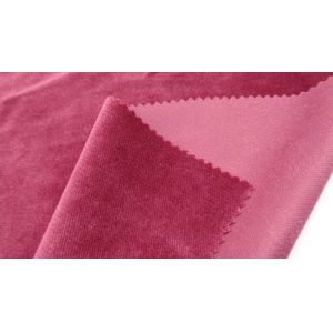 Buy cheap Knitted Short Plush 100% Polyester Purple Velvet Bonded Fabric 280G Windproof from wholesalers