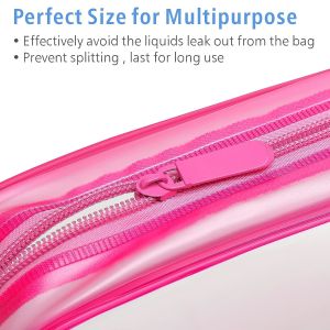 Buy cheap Waterproof Pink Durable Soft Cosmetic Toiletry Bags With Zipper from wholesalers