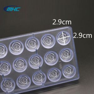 Buy cheap Stocked MHC Polycarbonate Rose Flower Shaped Chocolate Molds FDA Approved from wholesalers