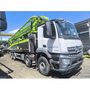 Buy cheap Used 2021 Zoomlion 63M Concrete Pump Truck with 5-Section Z-Type Folding Boom and 170-180 m³/h Output from wholesalers