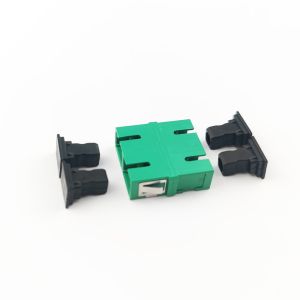 Buy cheap 5 PBT Earless Dustproof Duplex Coupler SC Optic Fiber Adapter with APC from wholesalers