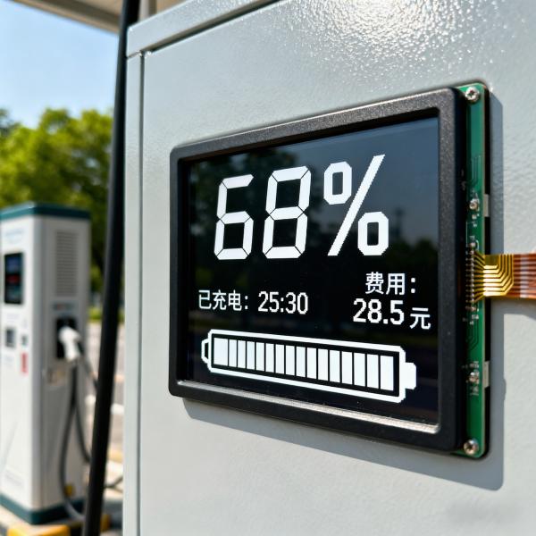 Charging Station LCD Segment Display with 2.7V to 5.0V Voltage VA or STN LCD