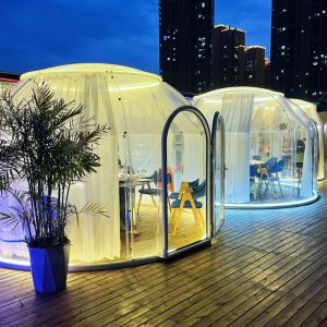 Buy cheap Temperature Resistance PC Aluminum 6m Geodesic Dome Clear Dome Tent from wholesalers