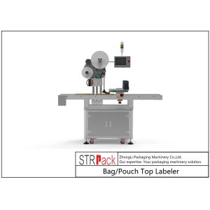 Servo Control System Bag / Pouch Top Labeler Self Adhesive Sticker