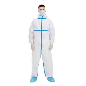Buy cheap Medical Clinic Uniform Disposable Protective Coverall PE PP from wholesalers