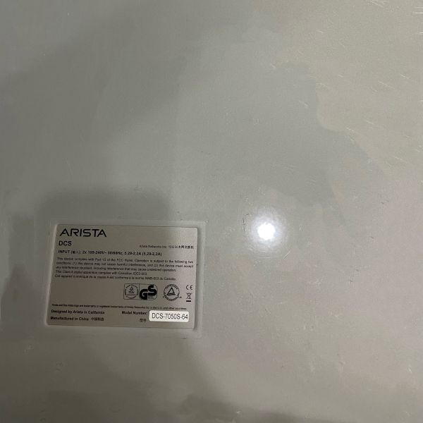 Original DCS-7050S-64-F Used Switch Capacity 40Gbps For Your Requirements