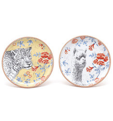 Buy cheap New design animal pattern Spring Summer series ceramic dinner set tableware with flower pattern from wholesalers