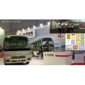 MD6772 Mudan Luxury Travel Buses 30 Seater Minibus With Double Doors
