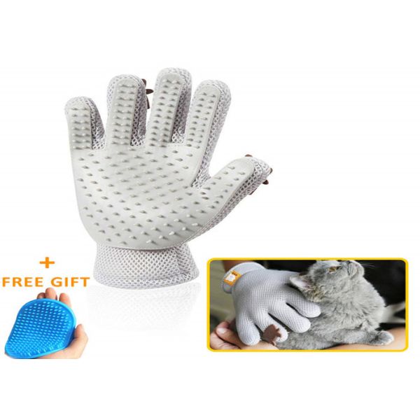 Quality Customized Pet Grooming Gloves For Deshedding Dog Long Hair Removal Comb for sale