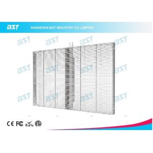 P5mm Transparent LED Screen Display , Flexible glass advertising led screen
