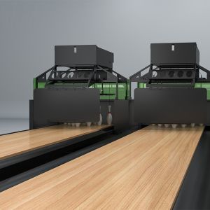 Buy cheap Indoor Bowling Alley Complete Set with 2000 kg Capacity 590X240X240 cm Size and 1 Year Warranty from wholesalers