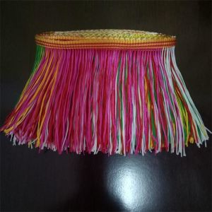 Colorful custom design OEM polyester fringes trimming for garment clothes