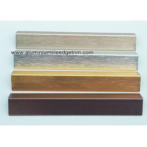 Buy cheap Decorative Drywall Aluminum Corner Guards With Brushed Effect 1.5mm Thickness from wholesalers