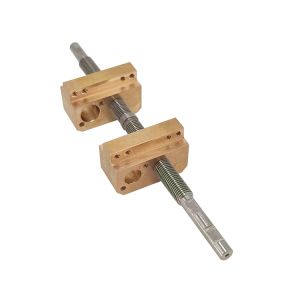 Buy cheap Tr8 Double Head Trapezoidal Lead Screw 8mm Diameter With Double Nuts Left And Right Handed from wholesalers