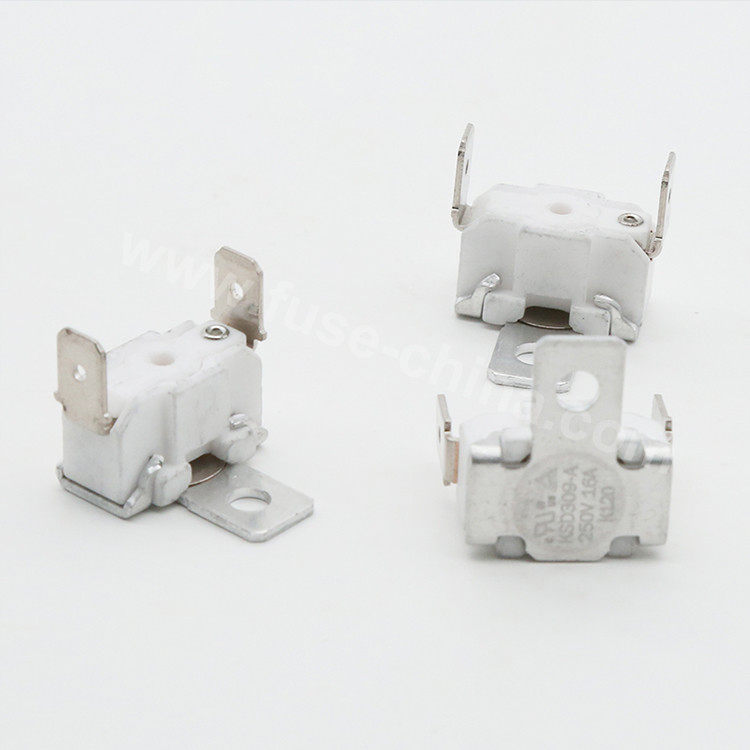 Buy cheap Thermal Overload Protector KSD309-A Normal Close Square Ceramic Bimetal Thermostat 10A 280C from wholesalers