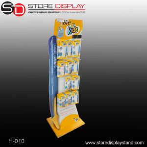 Buy cheap stationery two faces hook displays shelf for hanging pens from wholesalers