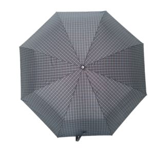 Buy cheap Tartan Windproof Folding Umbrella That Opens And Closes With Button And Luxury Handle from wholesalers