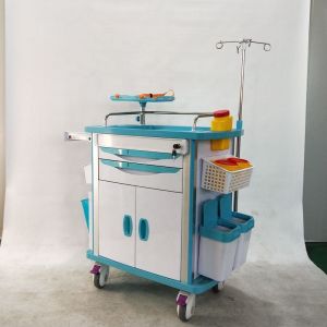 33in Crash Cart Emergency Medical Equipment Trolley Nursing ISO9001