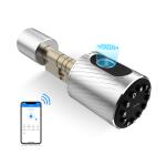 Buy cheap Fingerprint Cylinder Door Lock Residential Adjustable Bluetooth Card Code Key Lock from wholesalers