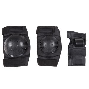 Buy cheap Black Roller Skating Pads Set Knee Pads Elbow Pads And Wrist Guards from wholesalers